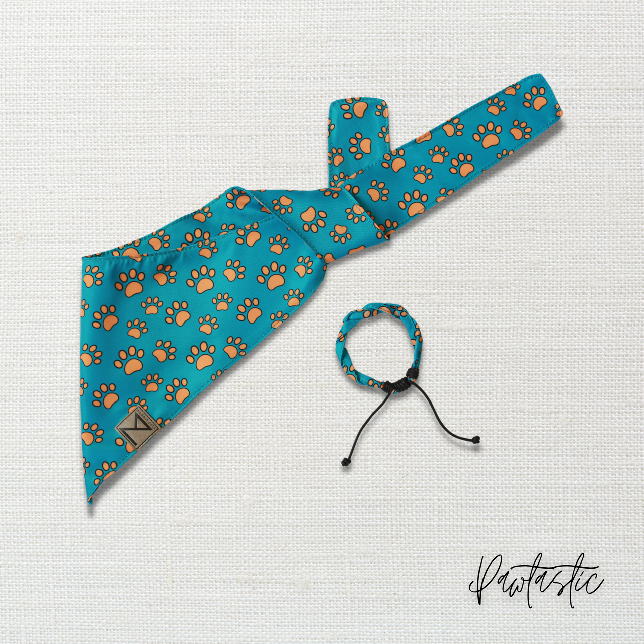 Premium Designer Dog Bandana with Matching Bracelet