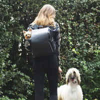 Thumbnail for Sustainable Leather Pet Travel Backpack